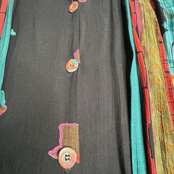 Vintage Lida Caputo Top Dress Floral Button Up Size 1x - Picture 8 of 11